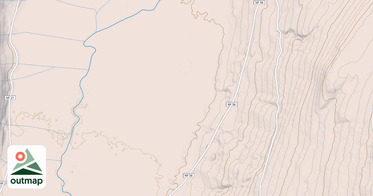 Map of CISPUS FLATS