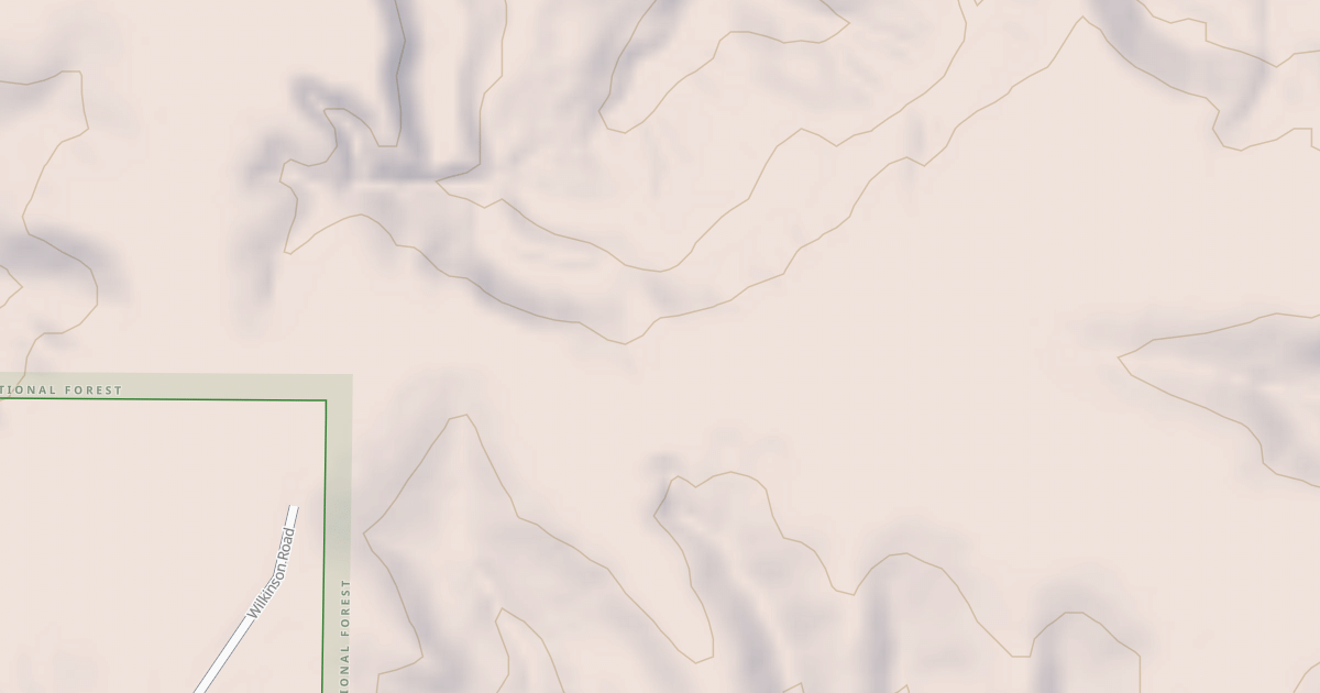 Map preview of USFS National Forest System Roads {CB144D34-2104-4A02-8C57-C1A12199782D}