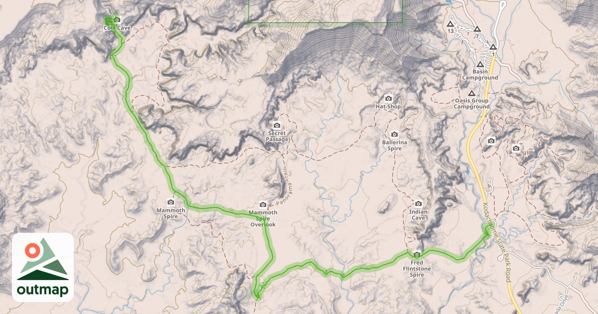 Map of Panorama Trail