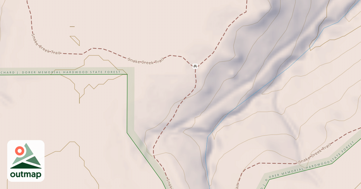 Map of Snake Creek Trail