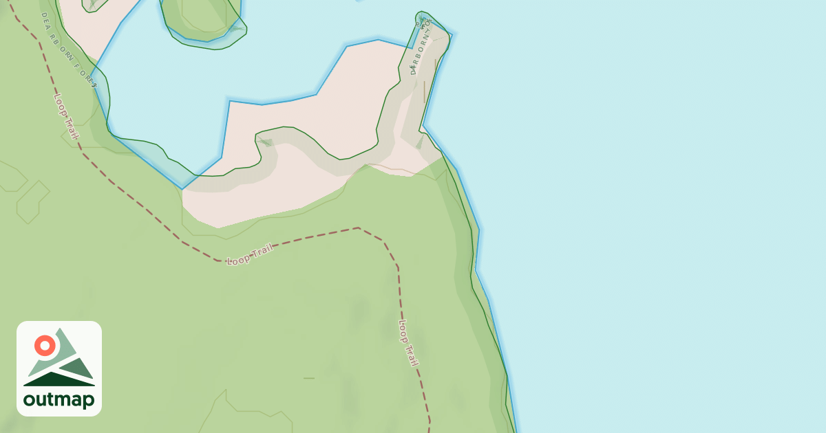 Map of Lake Loop