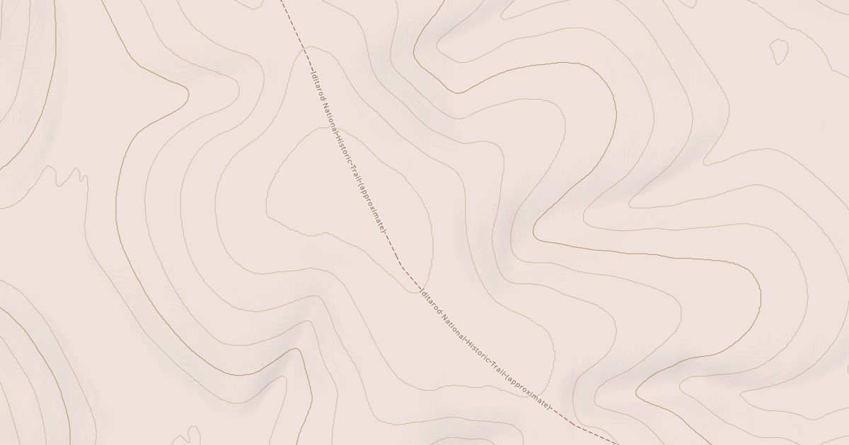 Map preview of Willow to Nome Winter Trail