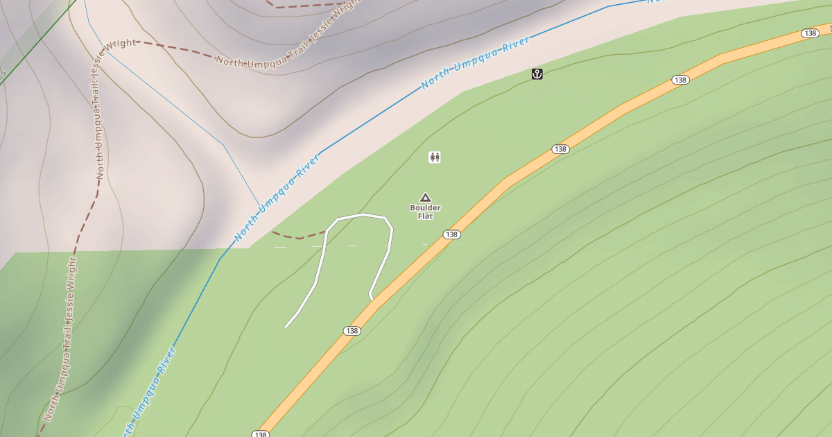 Map preview of BOULDER FLAT CG
