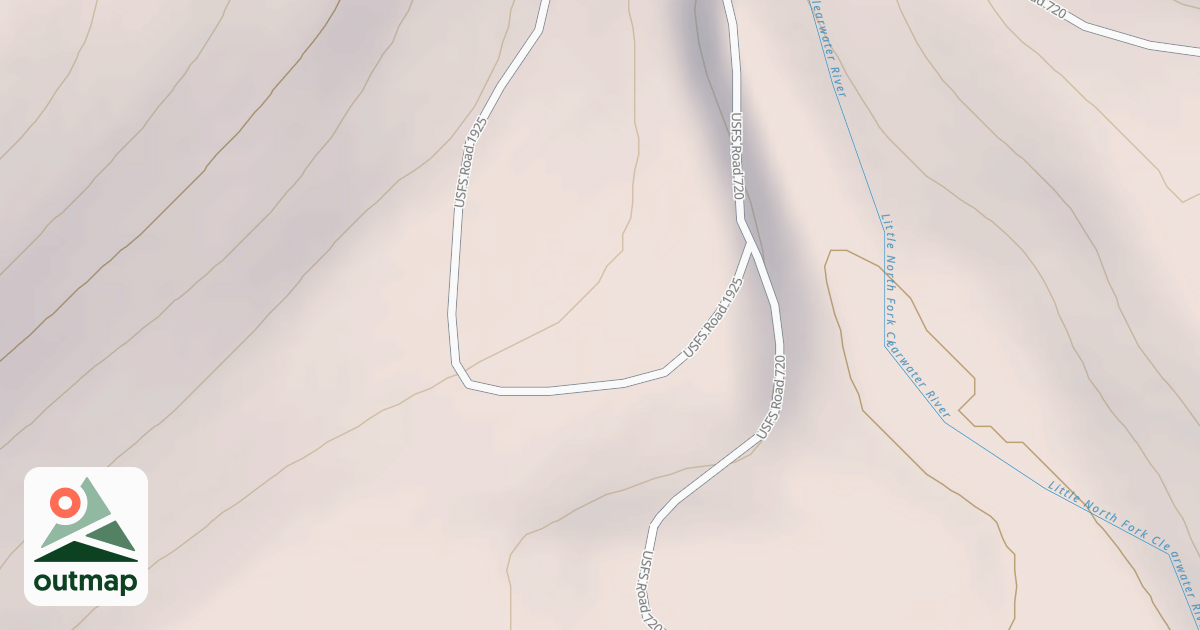 Map of LONG HIKE SPUR