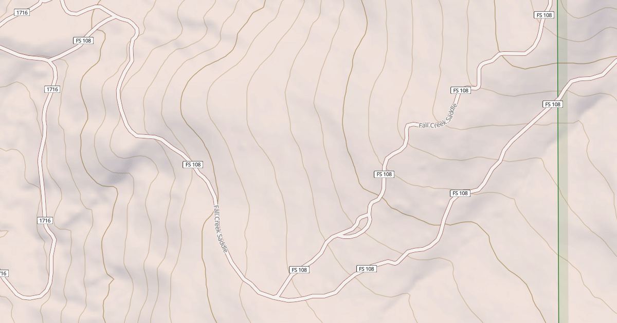 Map preview of Fall Creek Saddle