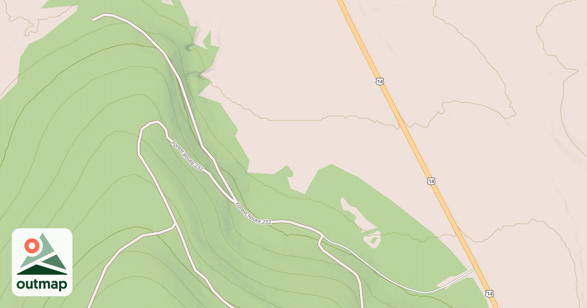 Map of DRY OWEN DIVIDE