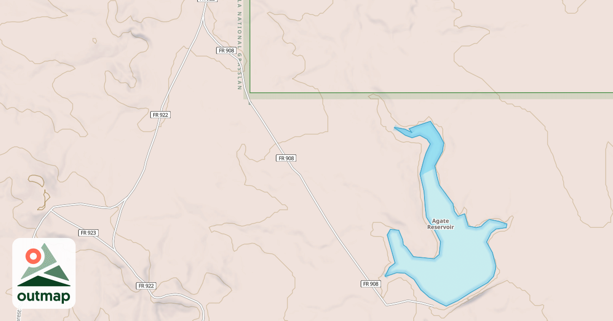 Map of AGATE RESERVOIR