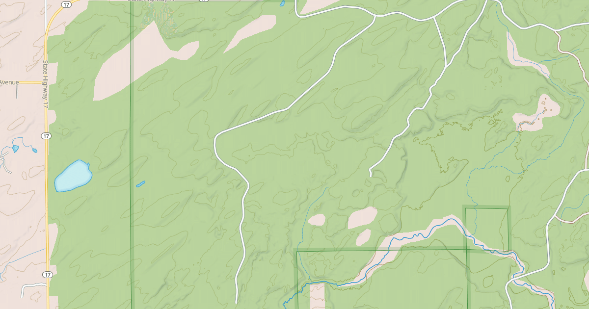 Map preview of LITTLE DEERSKIN ROAD