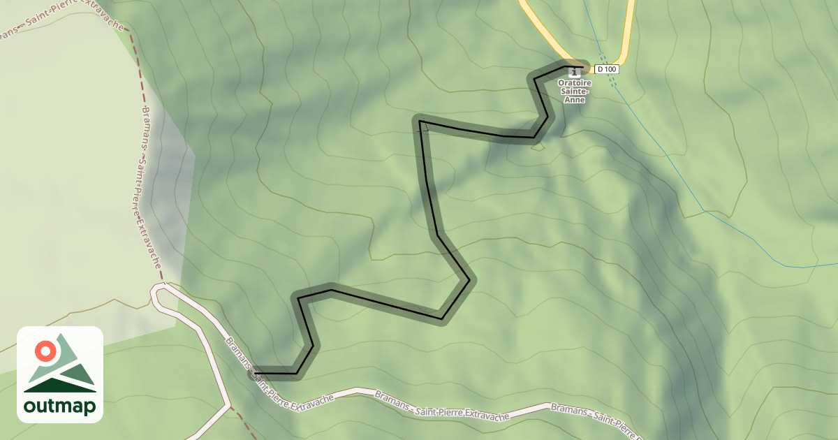 Map of Chemin de Bramanette