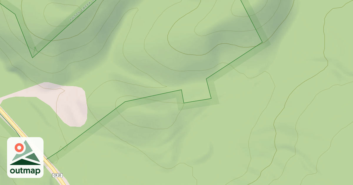Map of TROUT BRANCH