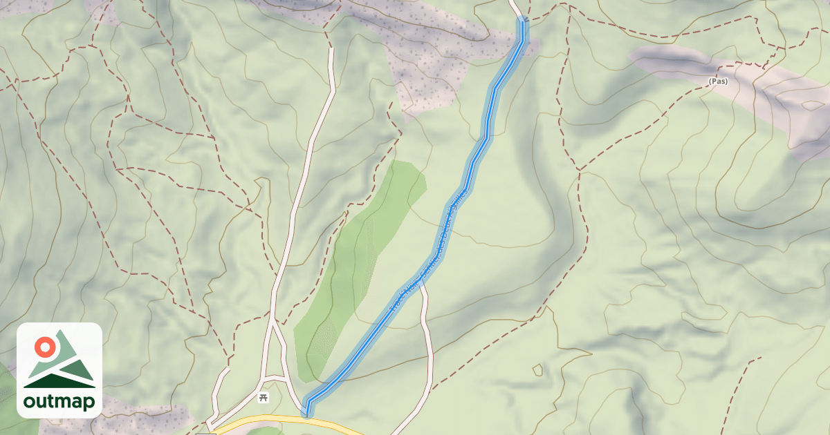 Map of Tracé Noir - Sentier des Deux Aiguilles
