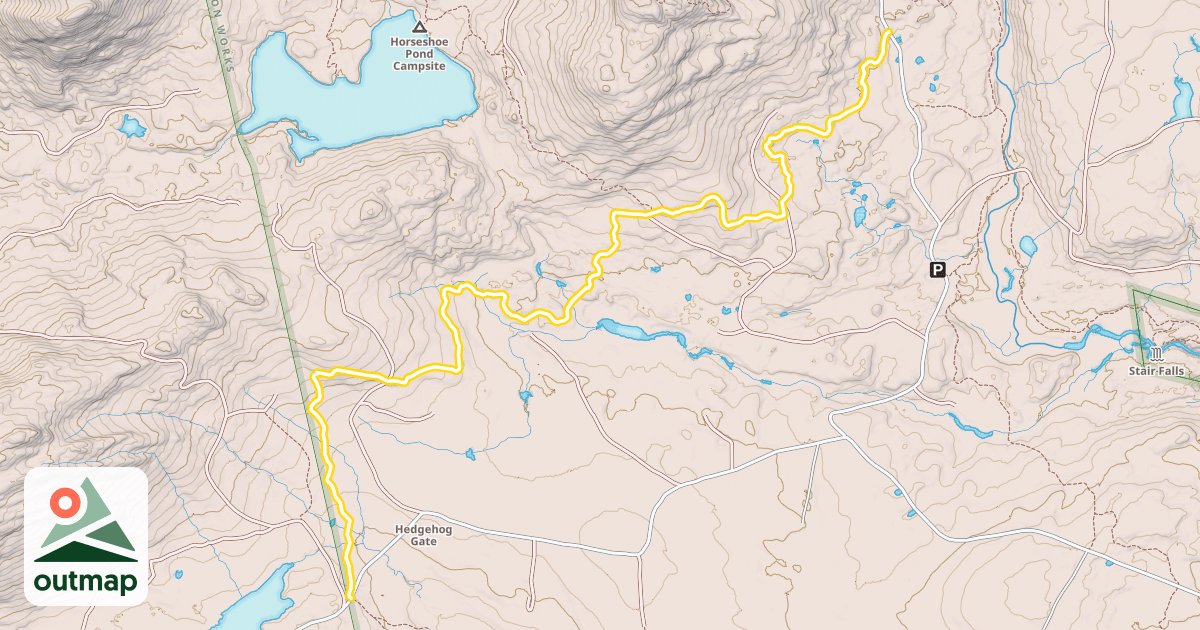 Map of Hedgehog Gate Trail