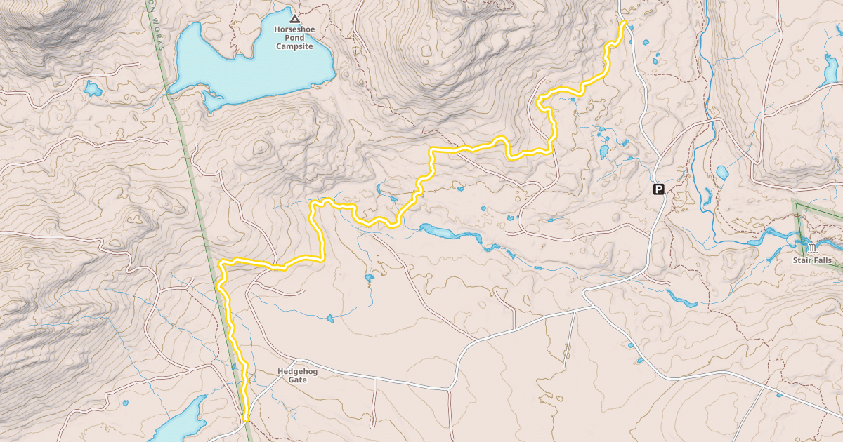 Map preview of Hedgehog Gate Trail