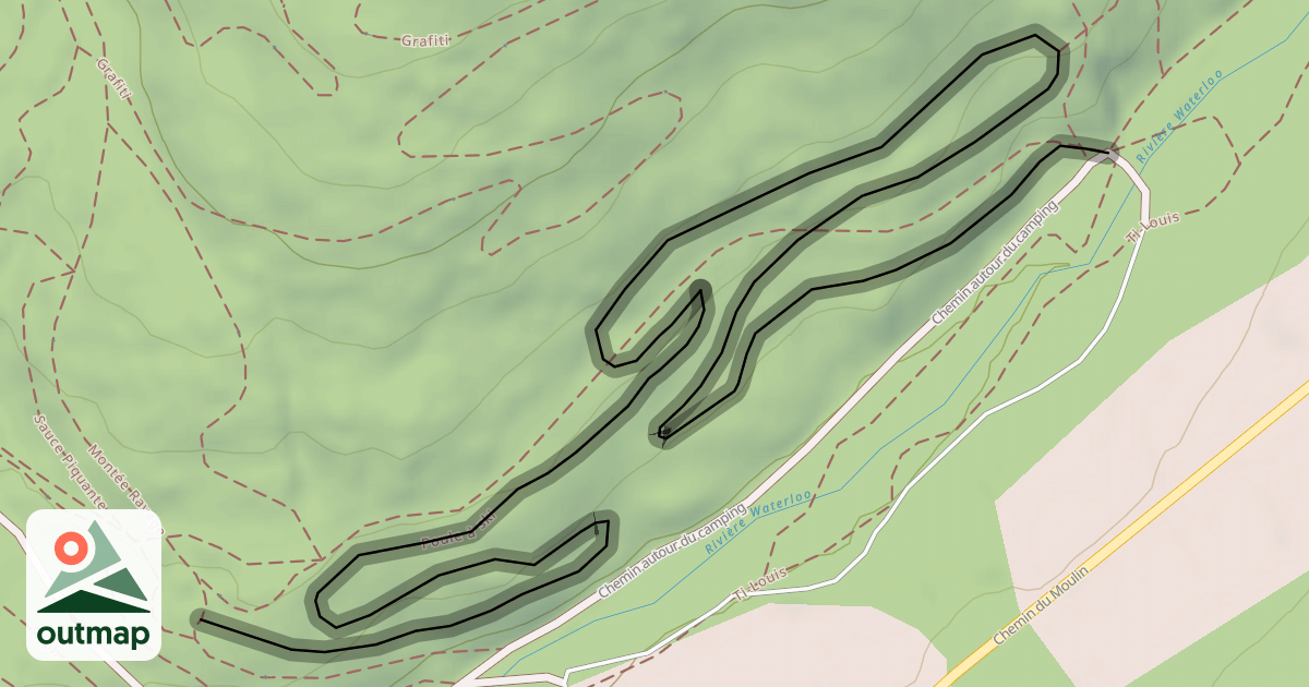 Map of Poule à ski