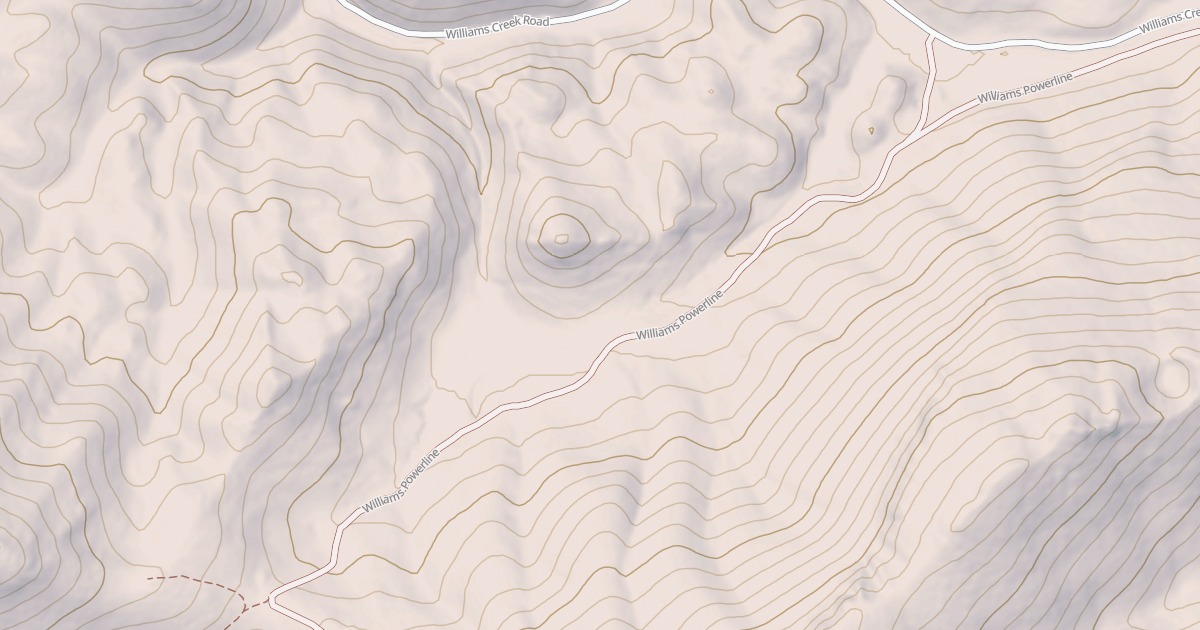 Map preview of WILLIAMS CR POWERLINE