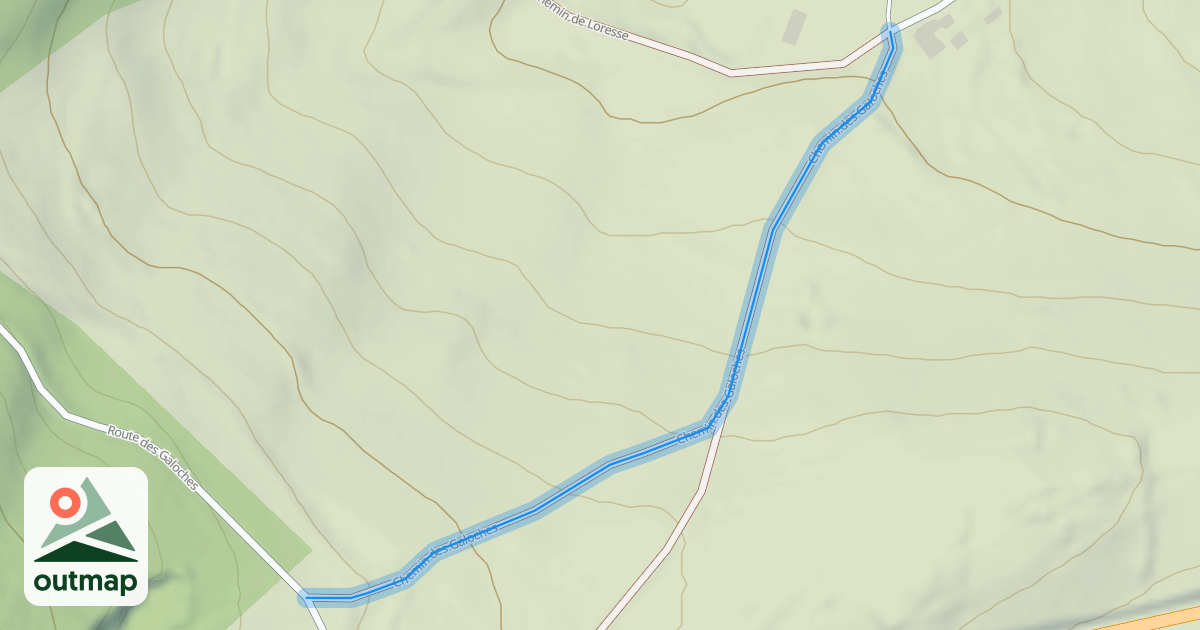 Map of Chemin des Galoches