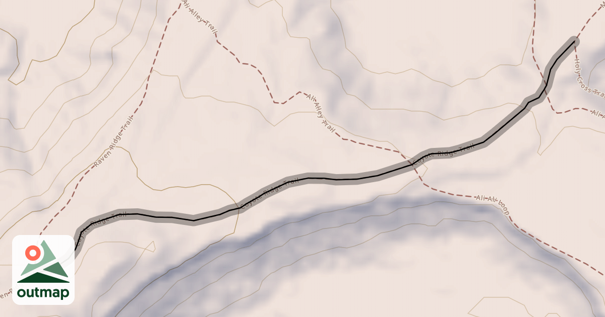 Map of Coyote Ridge Trail