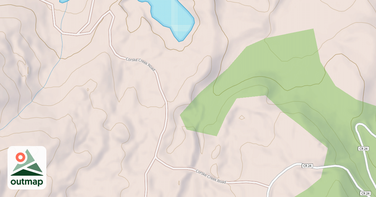 Map of CORSKE CREEK