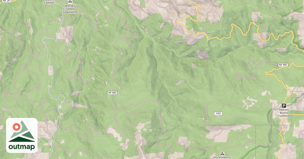 Map of BIG SERVICEBERRY CREEK