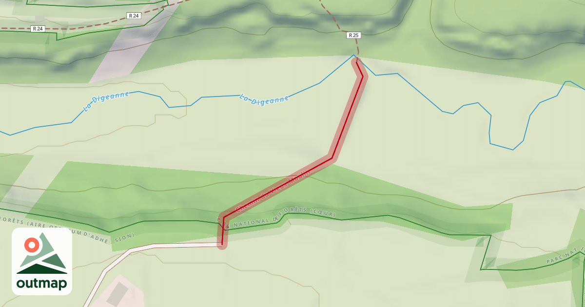 Map of Chemin du Vieux Moulin