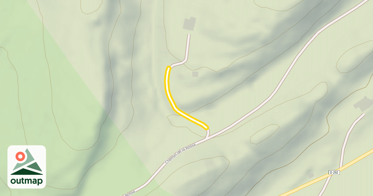 Map of Chemin de la Rossa