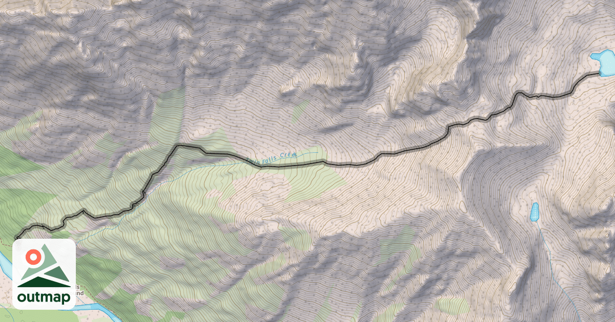 Map of Blue Eyed Lake Trail