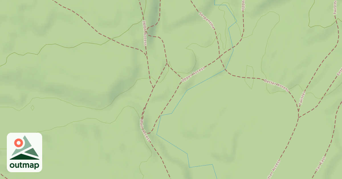 Map of Upper Access Trail