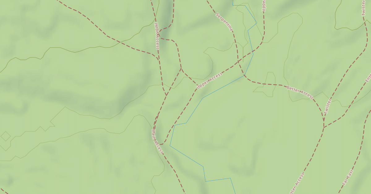 Map preview of Upper Access Trail