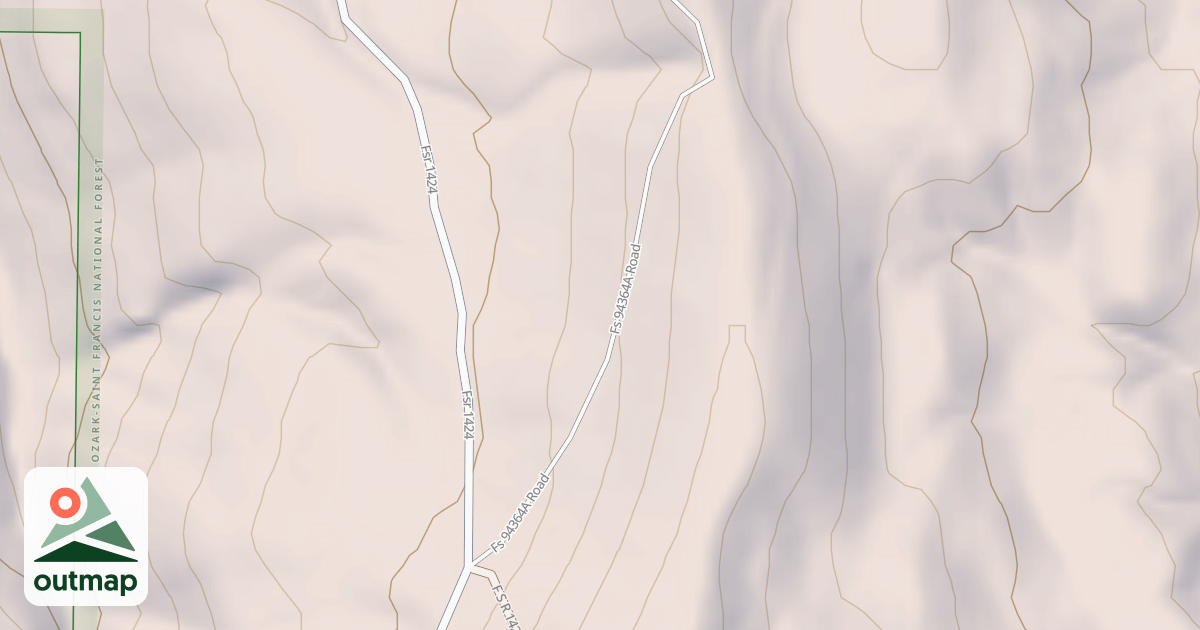 Map of USFS Motor Vehicle Use Map Roads {9FEAEA38-C867-49A3-B869-C3B4A8B19617}