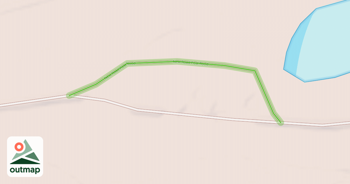Map of New Road Post flood in Morgan