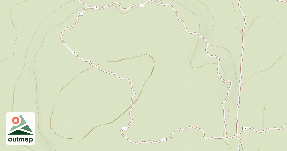 Map of Cline Buttes Tr 11