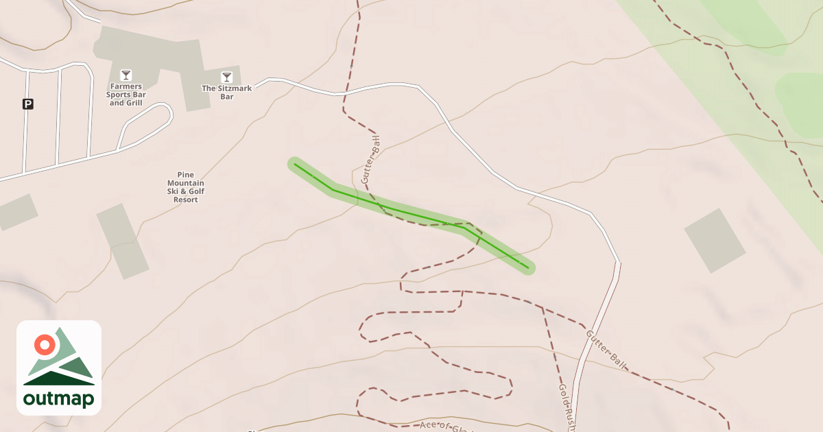 Map of Irvine's Ravine