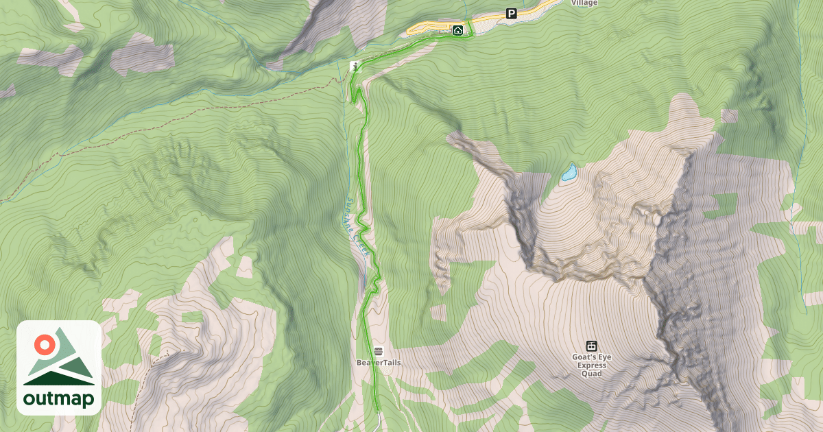 Map of Banff Avenue