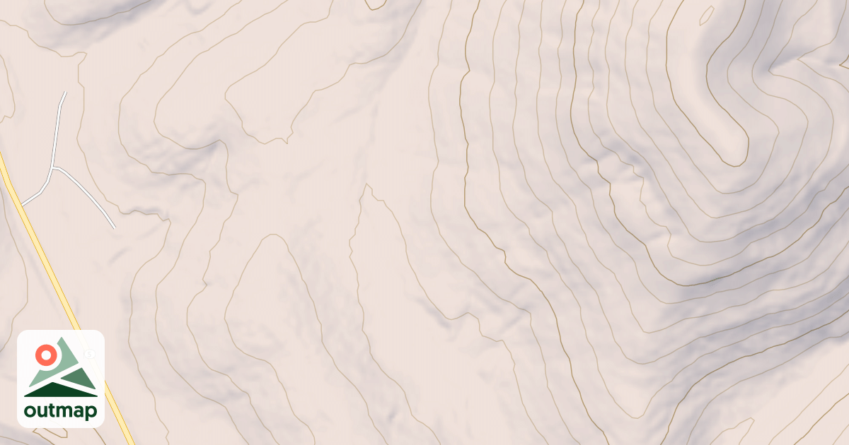 Map of FLAT HOLLOW