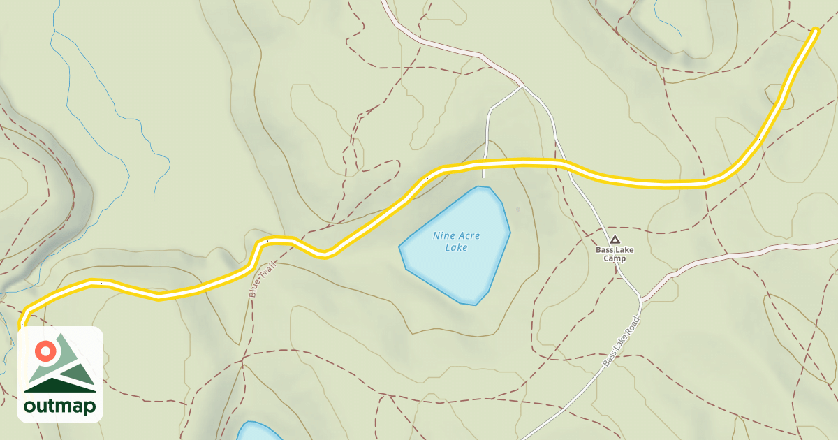 Map of Ski Trail - Orange