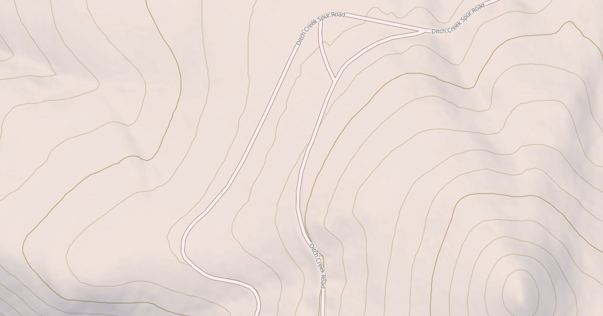 Map preview of DITCH CREEK SPUR