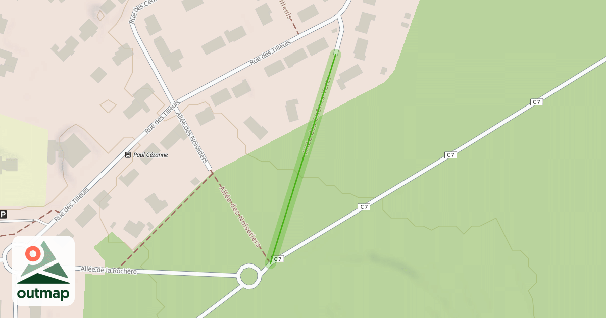 Map of Allée des Chênes Verts