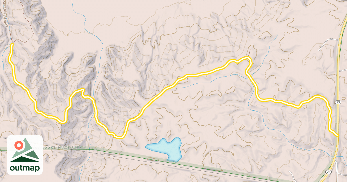 Map of Superior Hiking Trail