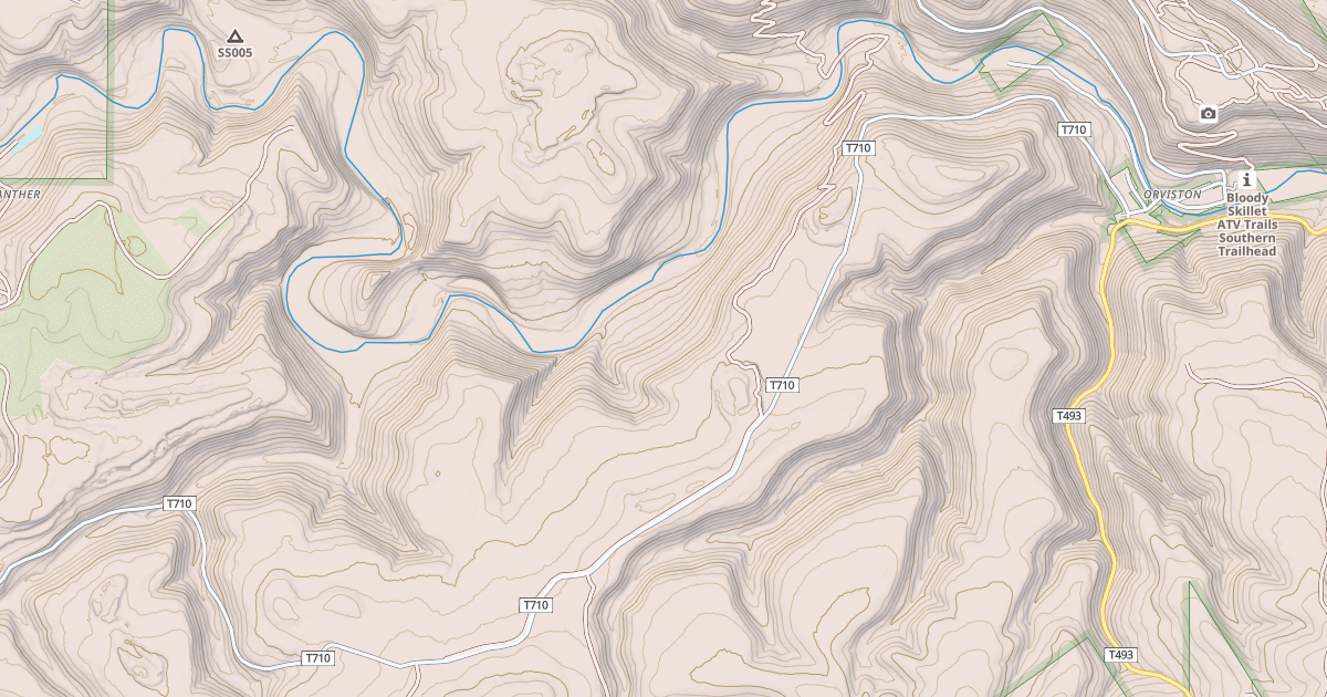 Map preview of Bloody Skillet ATV Trail