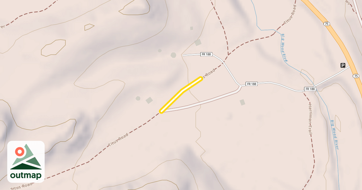 Map of Titus Creek Trail