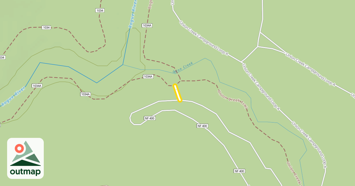 Map of Natural Bridge Loop Nordic