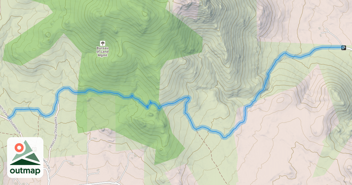 Map of Norris Singletrack