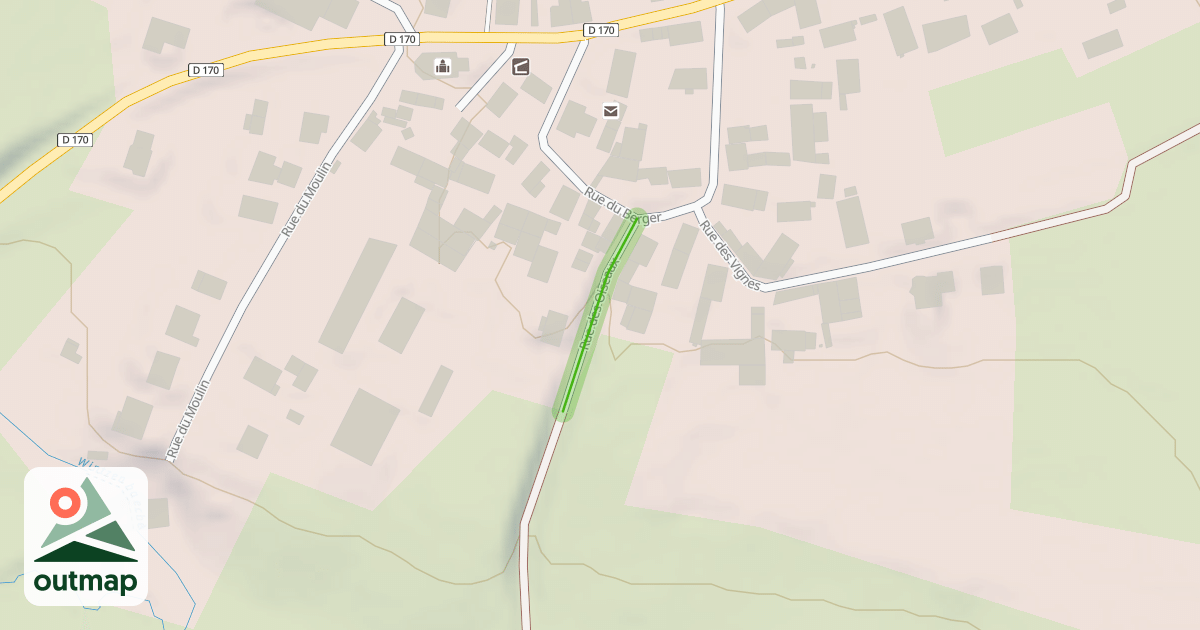Map of Rue des Oiseaux