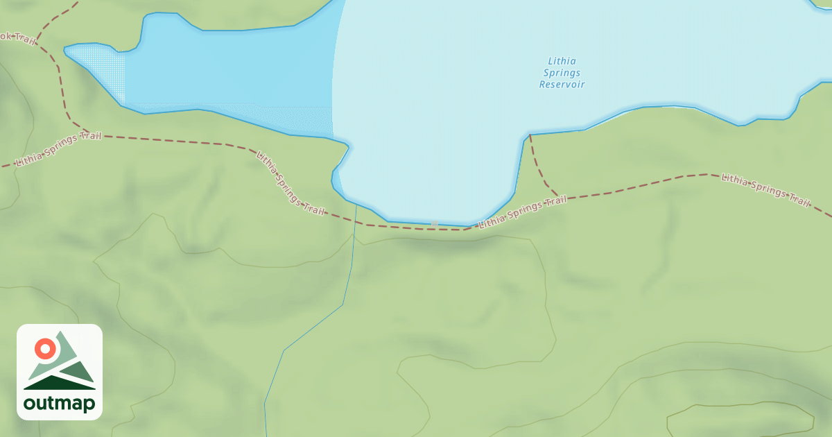 Map of Lithia Springs Trail