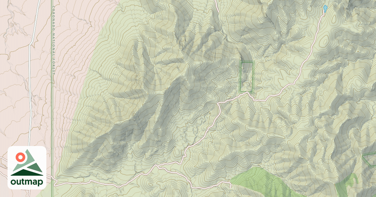 Map of FOURR CANYON