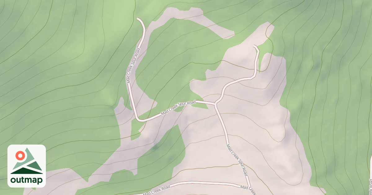 Map of MAD CREEK SPUR
