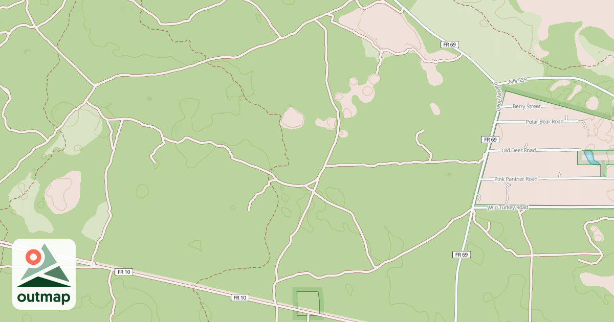 Map of USFS Motor Vehicle Use Map Roads {B94628C7-E375-4C54-81B0-0313729D2334}