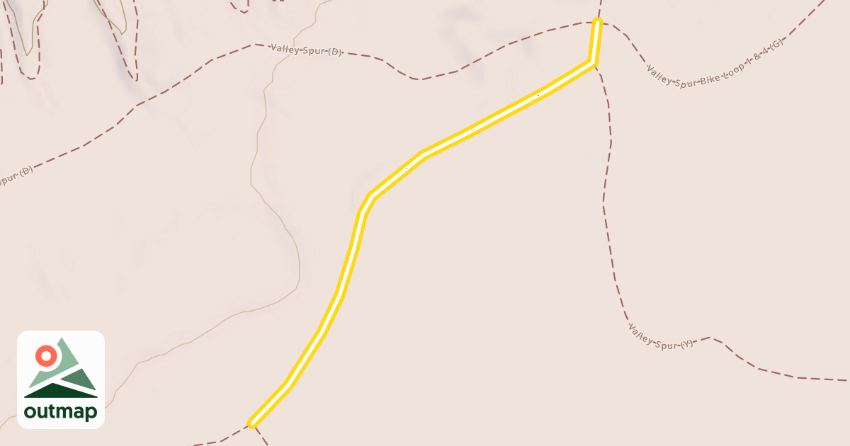 Map of Valley Spur Bike Route 4 (X)