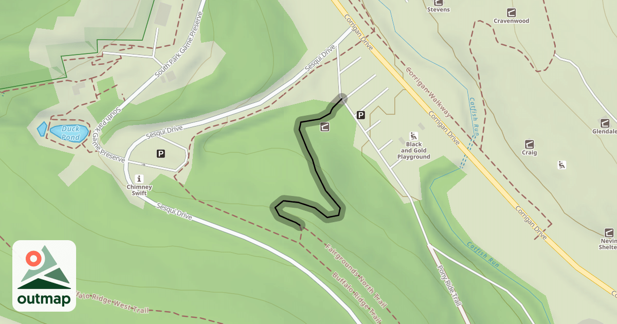 Map of Buffalo Ridge Fairgrounds Trail