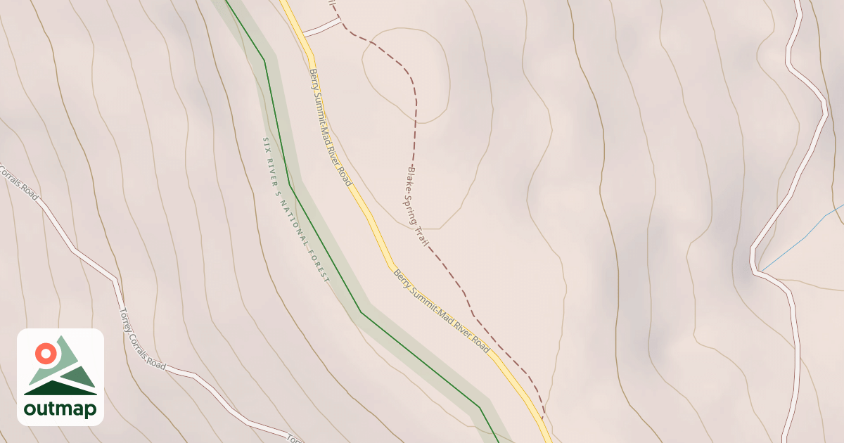Map of MILL CREEK DISPERSED